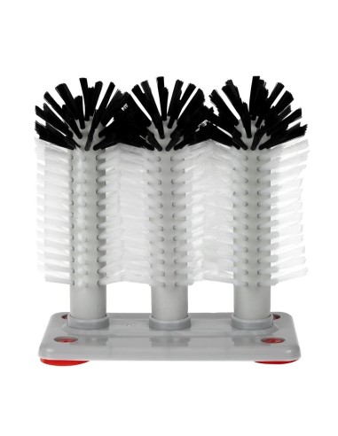 Brosse à verres triple Jantex - Nettoyage manuel efficace