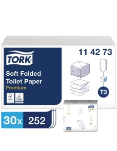 Paquet papier hygiénique blanc Tork - Lot de 30 2