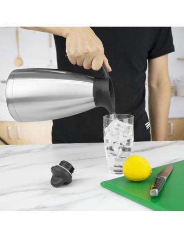Pichet isotherme Olympia 1,5L - inox brossé