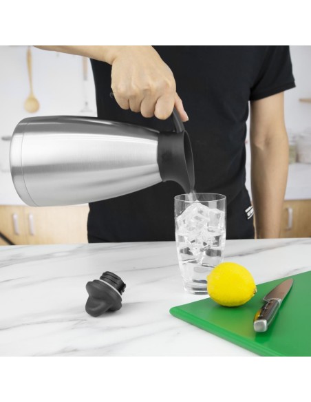 Pichet isotherme Olympia 1,5L - inox brossé