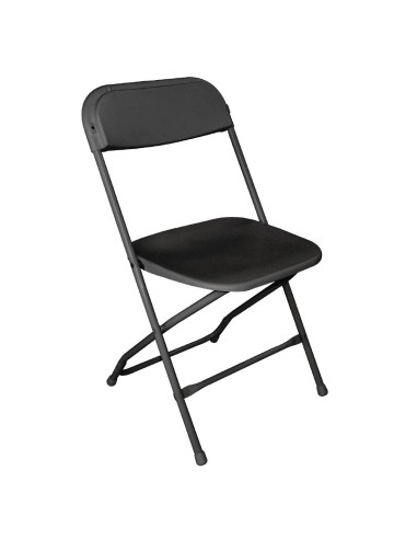 Chaises pliantes Bolero noires - lot de 10