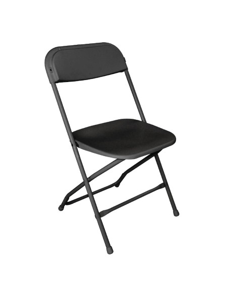 Chaises pliantes Bolero noires - lot de 10