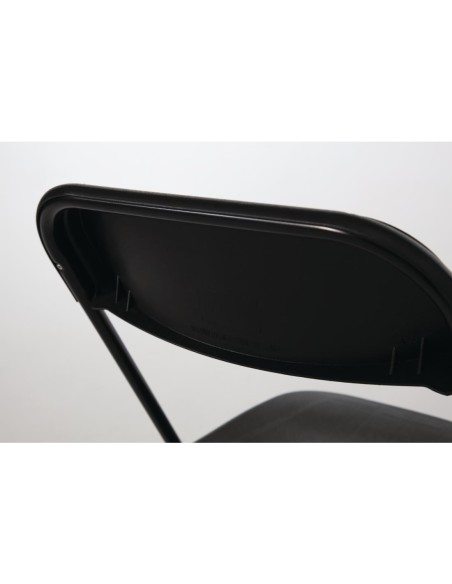 Chaises pliantes Bolero noires - lot de 10