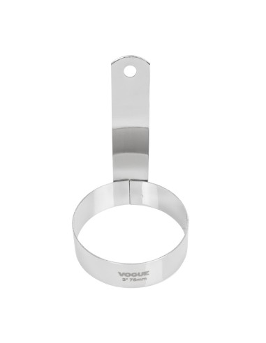Cercle à œuf Vogue 75 mm - Manche long - Inox