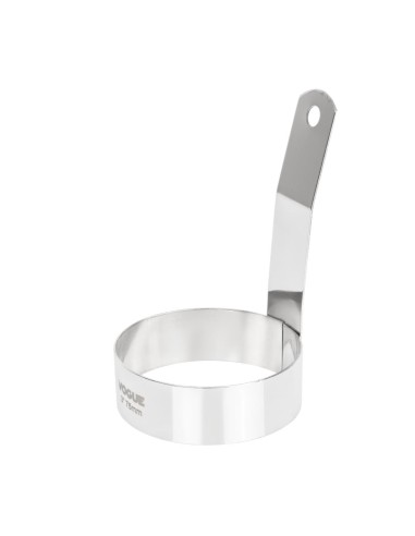 Cercle à œuf Vogue 75 mm - Manche long - Inox