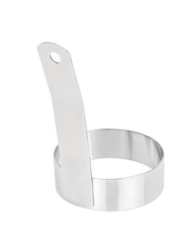 Cercle à œuf Vogue 75 mm - Manche long - Inox