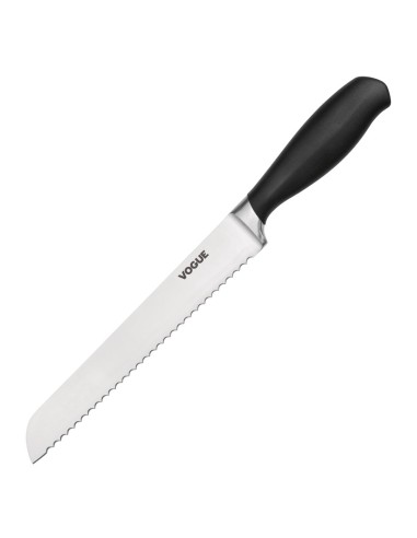 Couteau à pain Vogue Soft Grip 205mm - Noir
