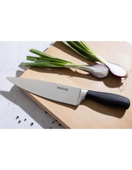 Couteau de chef Vogue Soft Grip 205mm - Inox carbone