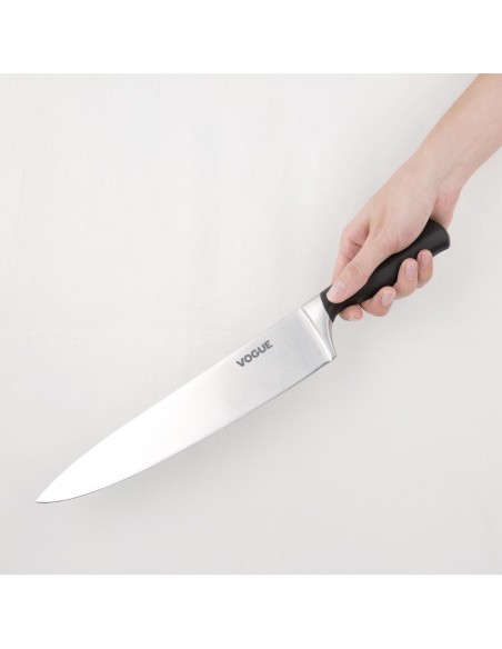 Couteau de chef Vogue Soft Grip 255mm - Noir