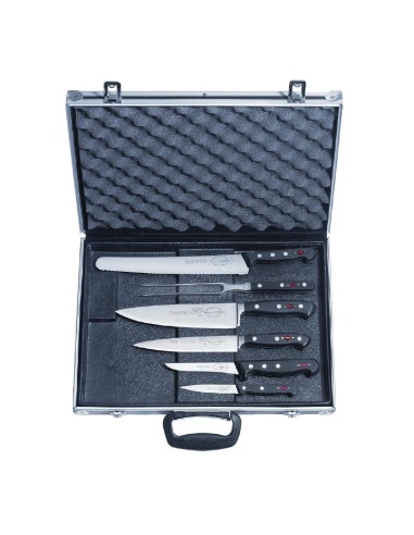 Mallette magnétique à couteaux Dick - 6 places - Noir