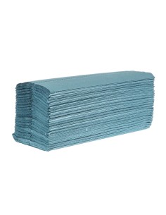 Essuie-mains Jantex bleu 1 pli C - Lot 15 x 2850 feuilles