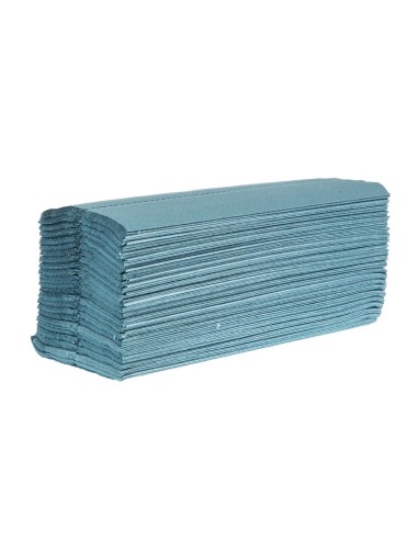 Essuie-mains Jantex bleu 1 pli C - Lot 15 x 2850 feuilles