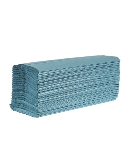 Essuie-mains Jantex bleu 1 pli C - Lot 15 x 2850 feuilles