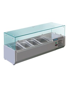 Saladette réfrigérée Polar Série G 3x GN 1/3 + 1x GN 1/2