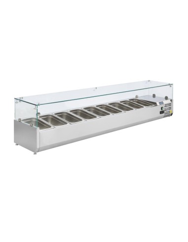 Saladette réfrigérée 9 bacs GN 1/3 Polar Série G - 230W