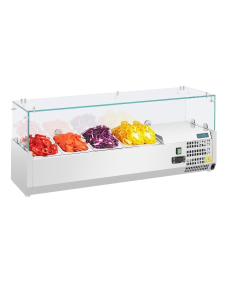 Saladette réfrigérée Polar Série G 3x GN 1/3 + 1x GN 1/2