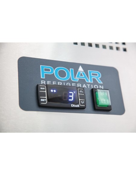 Table réfrigérée 2 portes 2 tiroirs 417L Polar Série U - Inox