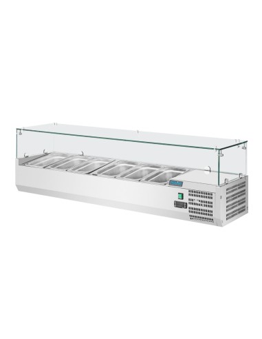 Saladette réfrigérée Polar Série G 5x GN 1/3 + 1x GN 1/2
