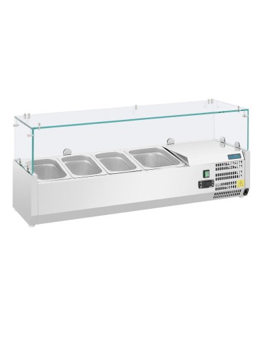 Saladette réfrigérée Polar Série G 3x GN 1/3 + 1x GN 1/2