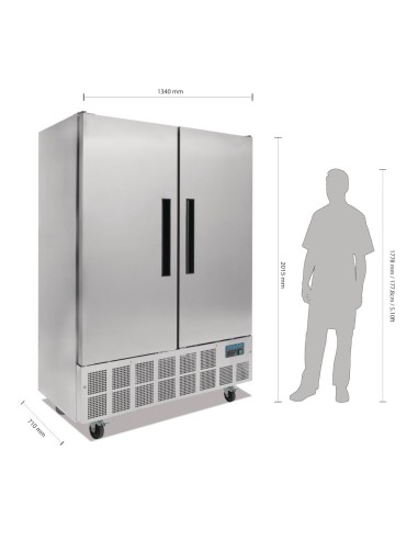 Armoire réfrigérée 2 portes 960L Polar Série G - 671L net