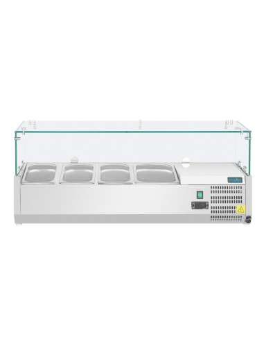 Saladette réfrigérée Polar Série G 3x GN 1/3 + 1x GN 1/2