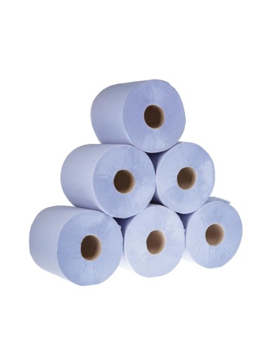Bobines bleues 1 pli Jantex - lot de 6
