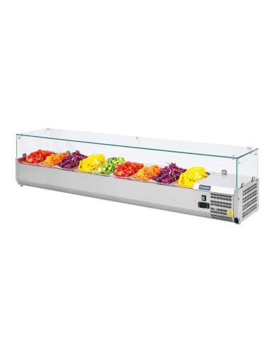 Saladette réfrigérée 9 bacs GN 1/3 Polar Série G - 230W