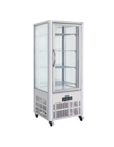 Vitrine à pâtisserie 400L Polar Série G - 400 L, inox