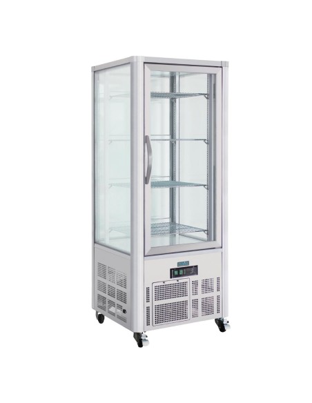 Vitrine à pâtisserie 400L Polar Série G - 400 L, inox