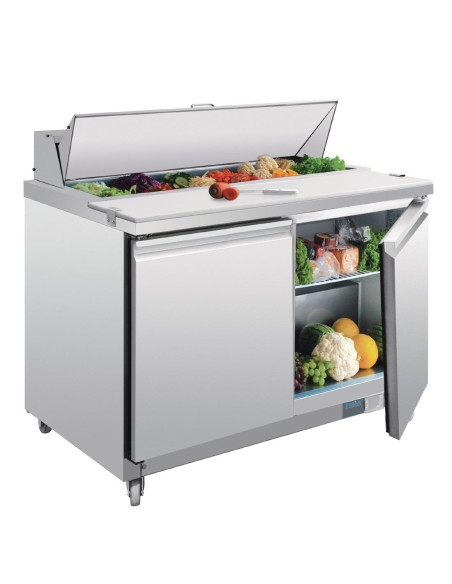 Comptoir de préparation 405L Polar Série U - 2 portes