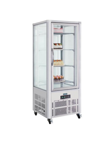 Vitrine à pâtisserie 400L Polar Série G - 400 L, inox