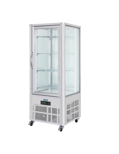 Vitrine à pâtisserie 400L Polar Série G - 400 L, inox