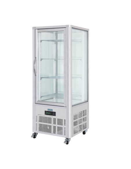 Vitrine à pâtisserie 400L Polar Série G - 400 L, inox