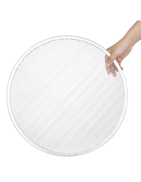Grille à pizza Vogue 40,5 cm en aluminium - cuisson uniforme