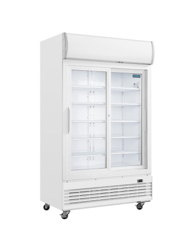 Armoire réfrigérée 2 portes Polar Série G 950L - Blanc