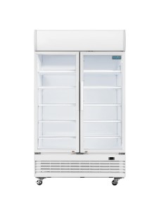 Armoire réfrigérée 2 portes Polar Série G 950L - Blanc 2