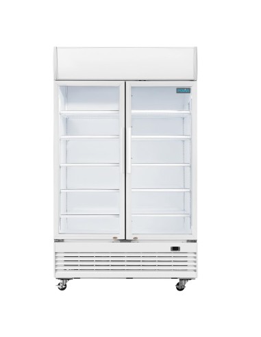 Armoire réfrigérée 2 portes Polar Série G 950L - Blanc