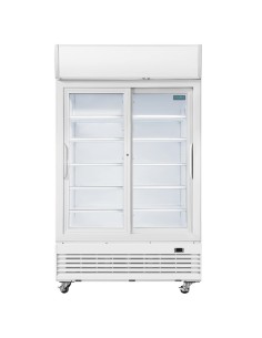 Armoire réfrigérée 2 portes Polar Série G 950L - Blanc 2