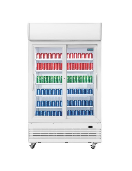 Armoire réfrigérée 2 portes Polar Série G 950L - Blanc