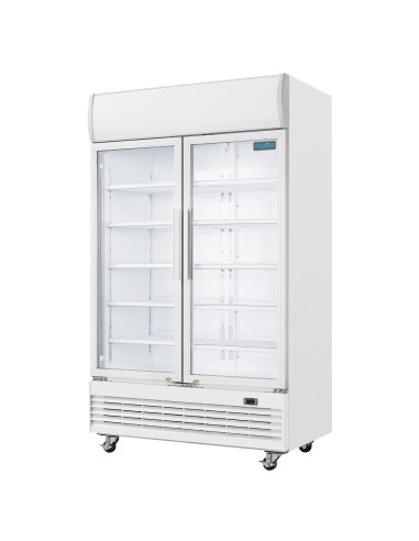 Armoire réfrigérée 2 portes Polar Série G 950L - Blanc
