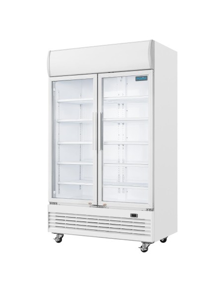 Armoire réfrigérée 2 portes Polar Série G 950L - Blanc