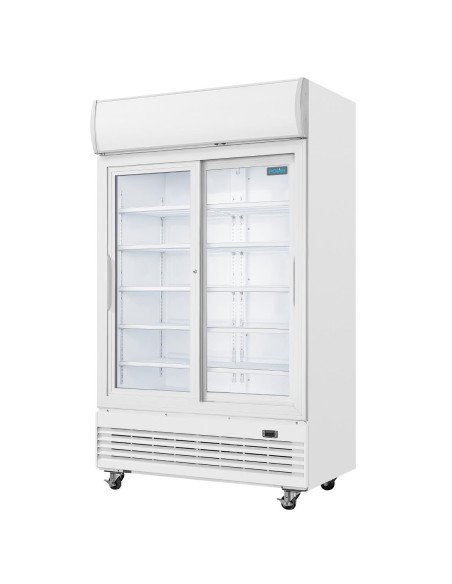 Armoire réfrigérée 2 portes Polar Série G 950L - Blanc