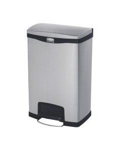 Poubelle à pédale inox Slim Jim 50L - Design compact 2
