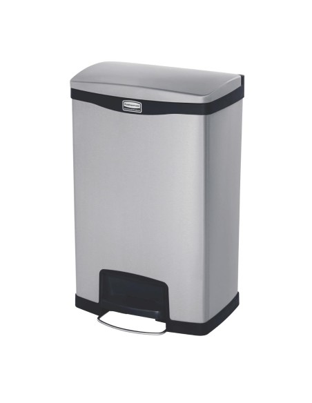 Poubelle à pédale inox Slim Jim 50L - Design compact