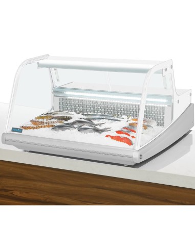Vitrine réfrigérée Polar Série G 175L - comptoir poisson
