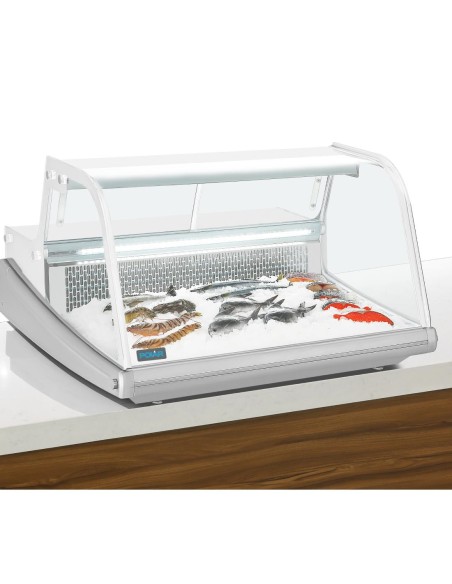 Vitrine réfrigérée Polar Série G 175L - comptoir poisson