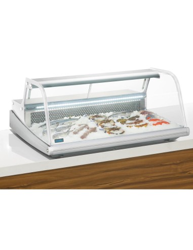 Vitrine réfrigérée Polar Série G 255L - comptoir poisson