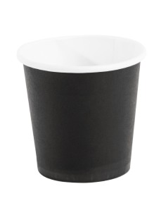 Gobelets espresso noirs 120ml - Fiesta Recyclable (lot de 50)
