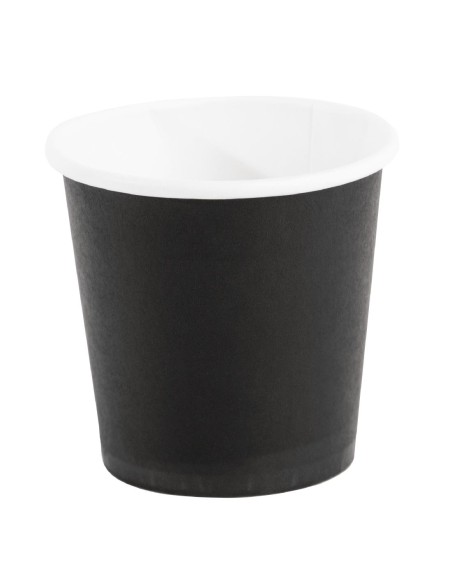 Gobelets espresso noirs 120ml - Fiesta Recyclable (lot de 50)