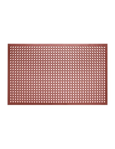 Tapis antidérapant Jantex rouge 1500x900 mm - confort